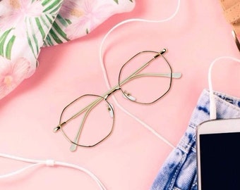 hexagonal spectacle frames