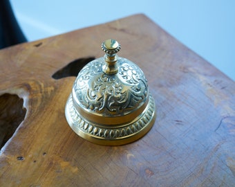 Nickel Victorian Style Service Desk Bell