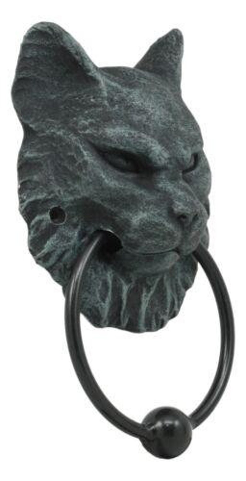 Cheshire Cat Gargoyle Door Knocker Halloween Decorations Etsy
