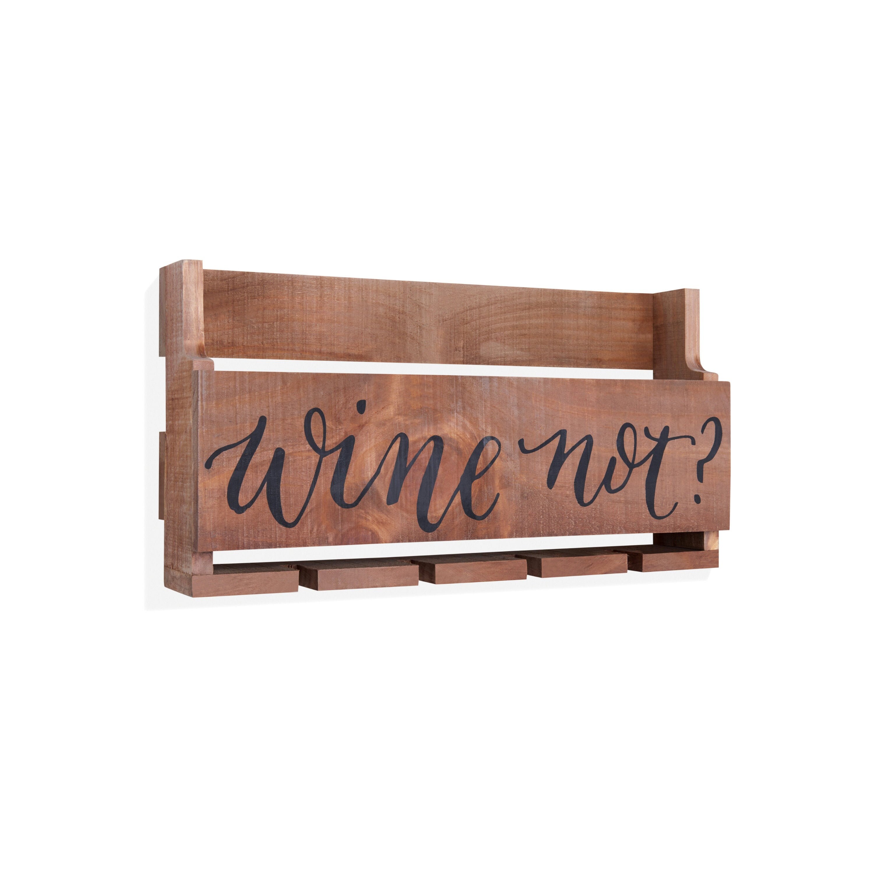 Rustic Industrial Wall Mount Wooden Bar Decor Stemware Rack Etsy