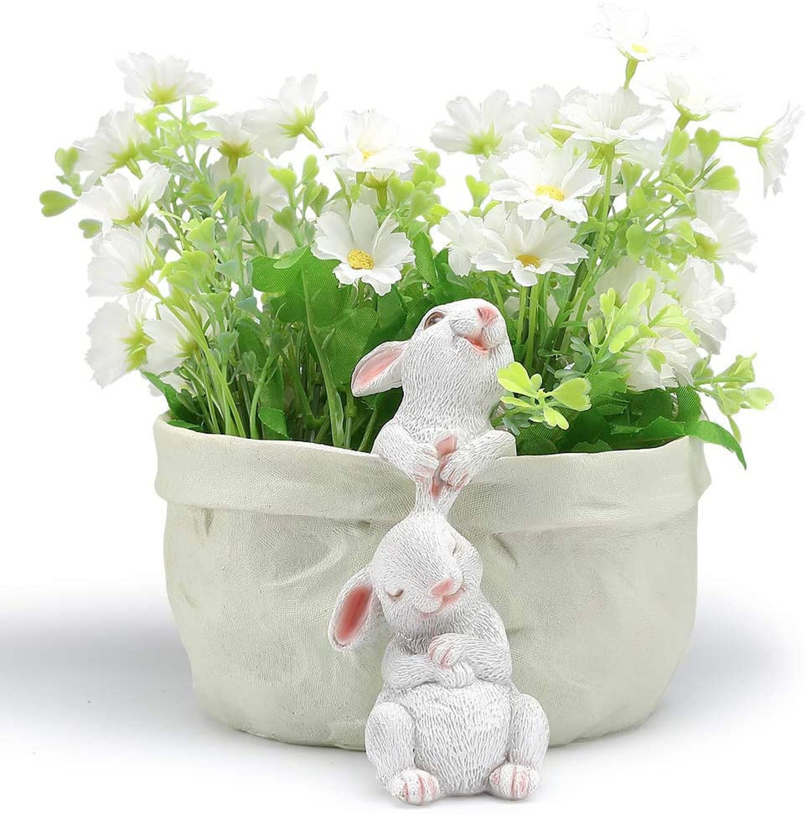 Bunny Rabbit Flower Pot suculento planter garden pots Easter Etsy