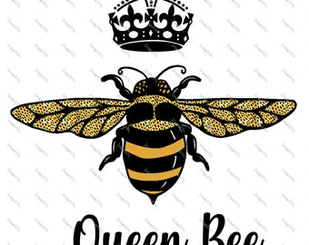 Queen Bee - Digital Image Instant Download, PNG, Sunlimation Grafik -71055
