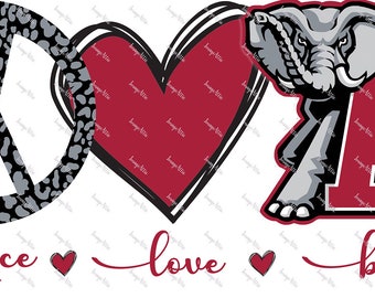 Frieden Liebe Bama - Digital Image Instant Download, PNG, Sublimation Grafiken - 55998