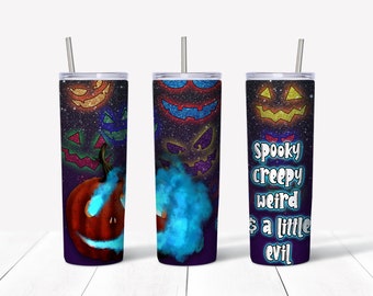 20 oz. Skinny Tumbler Sublimation - Halloween - JackOLantern - Digital Download PNG - Sublimationsgrafik - 10179