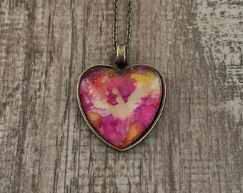 Valentines Heart Golden Bronze Eagle