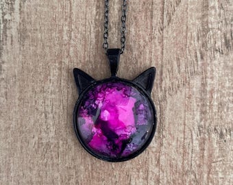 Cosmo Pink Kitty Cat Pendant