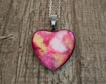 Valentines Heart Mystic Pink Blossom