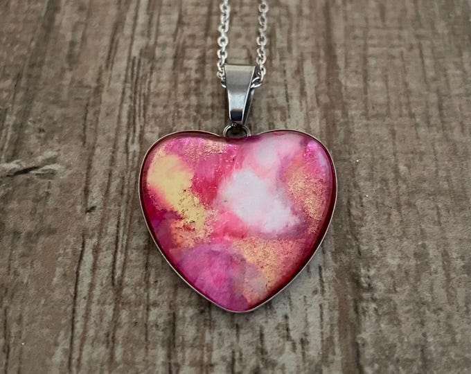 Valentines Heart Mystic Pink Blossom