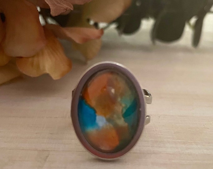 Bird of Paradise Orange Ring Watercolor.