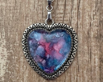 Blue Sky Heart Pendant