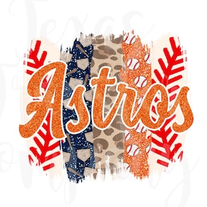 Stros brush strokes sublimation transfer ready to press, cotton t-shirt transfer, baseball tshirt transfer, game day transfer
