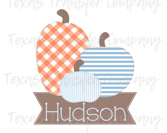boys personalized pumpkin sublimation heat transfer, cotton tshirt transfer ready to press, fall thanksgiving shirt sublimation transfer
