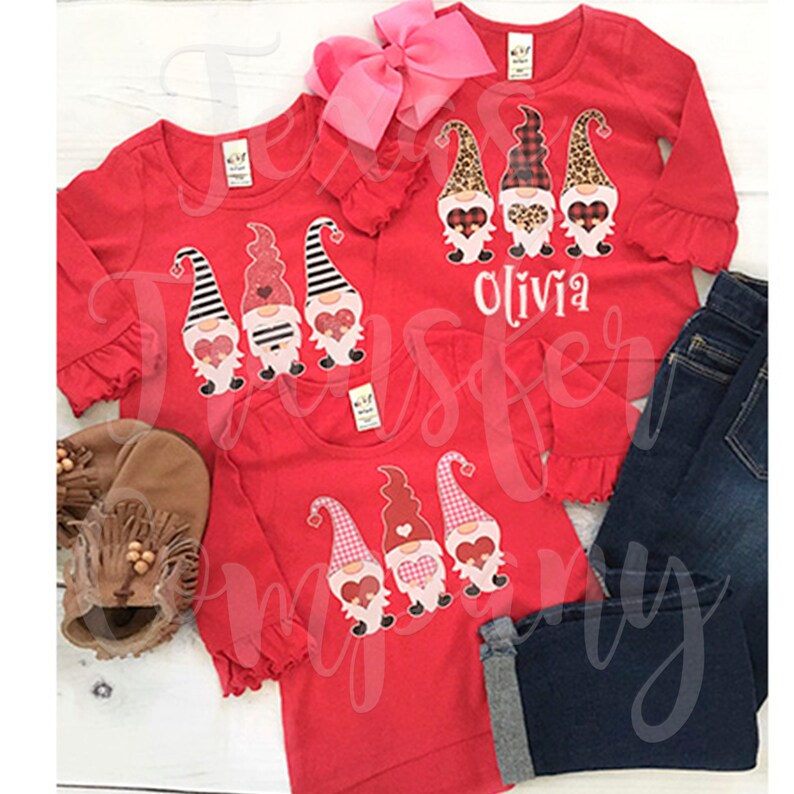 Download Personalized valentines gnome sublimation transfer ready ...