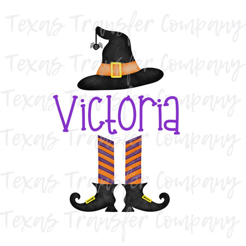 ready to press heat transfer cotton tshirt transfer spooky halloween transfer personalized witch legs sublimation heat transfer