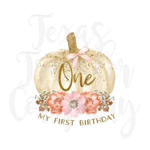 glitter pumpkin birthday sublimation heat transfer, cotton tshirt transfer, ready to press heat transfer, personalized pumpkin transfer