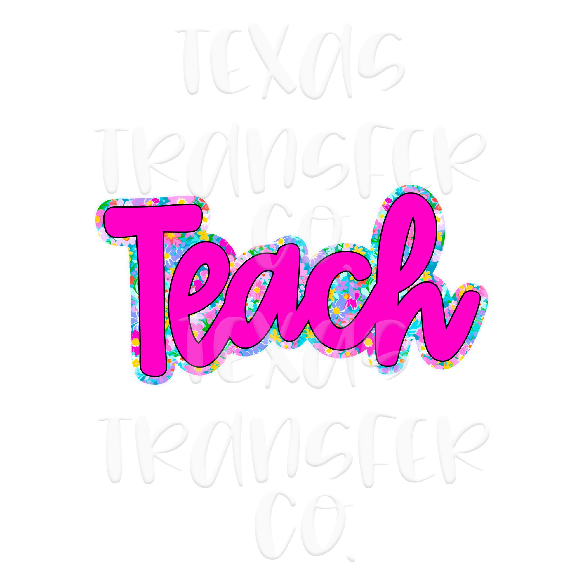 teach sublimation transfer, sublimation, teacher gift, bright teacher transfer, teacher tshirt transfer, cursive teach