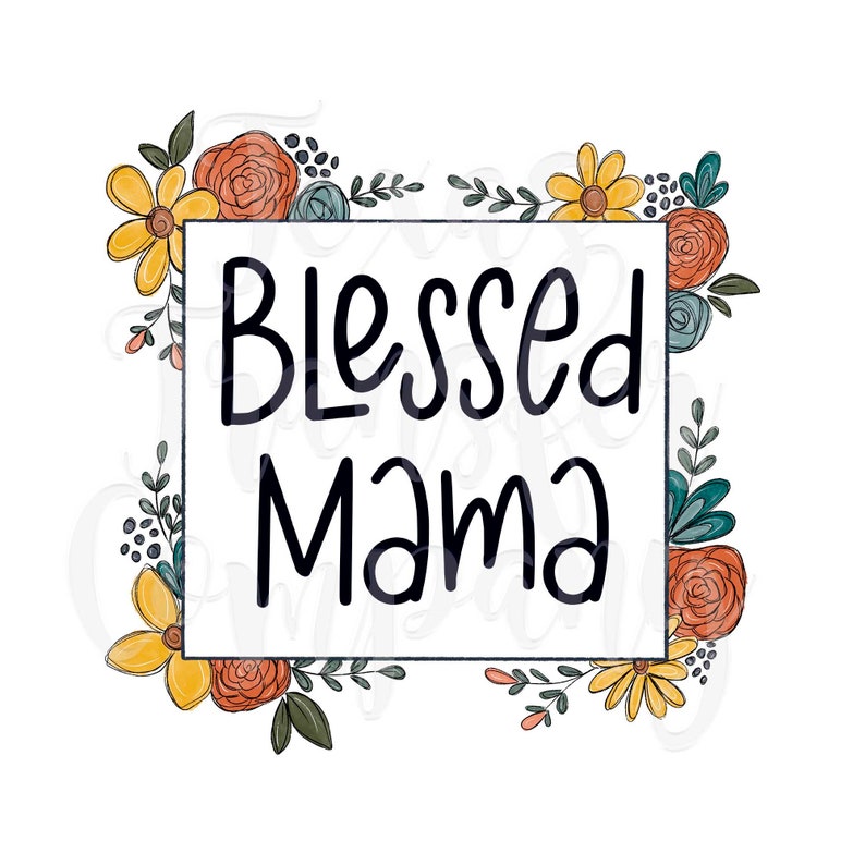 floral mom t-shirt transfer blessed mama floral sublimation Transfer digital heat cotton t-shirt ready To press transfer