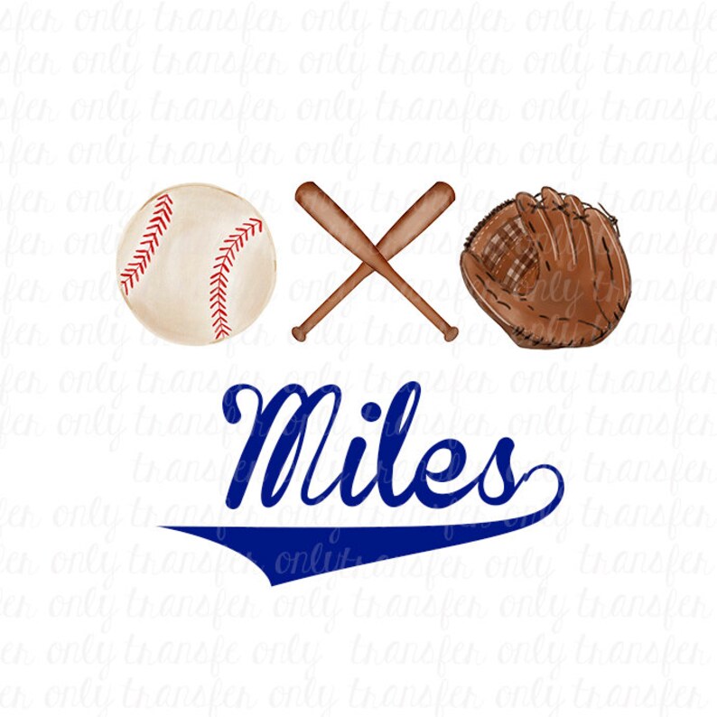 Personalized Baseball Sublimation Transfer Kids baseball Etsy