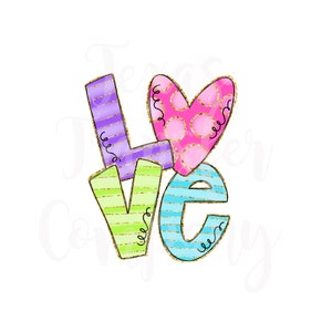 love valentine sublimation transfer ready to press, cotton tshirt transfer, valentines sublimation, vday tshirt transfer