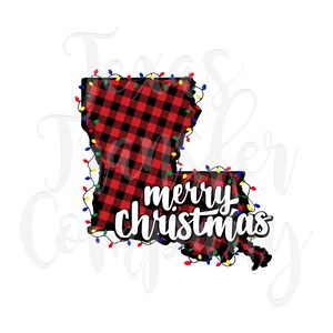Louisiana christmas lights sublimation heat transfer , cotton tshirt transfer, ready to press heat transfer, Louisiana buffalo plaid