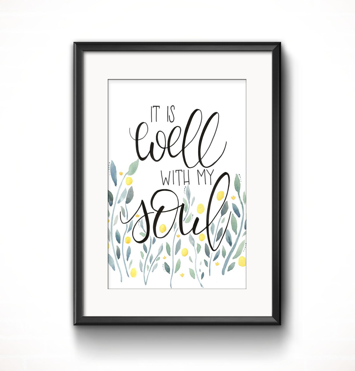 It is Well With My Soul Hymn Wall Art Print Christian Wall Art Etsy