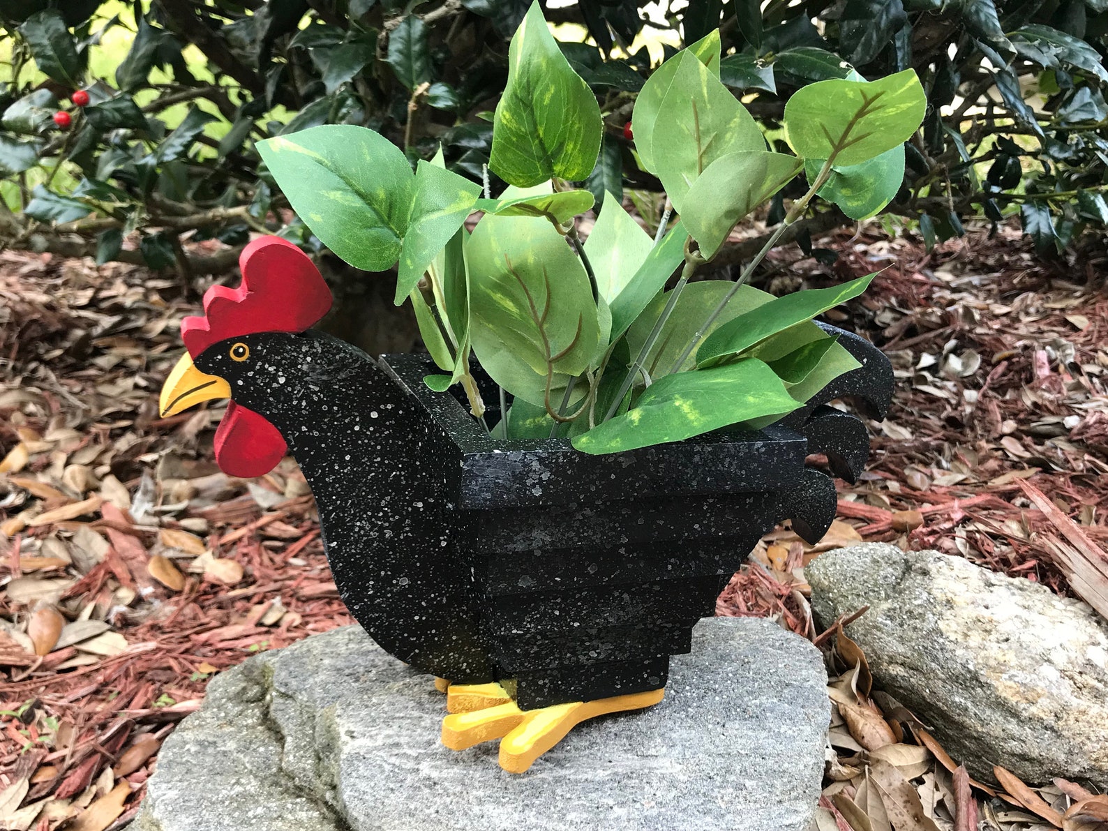 Rooster Planter Etsy