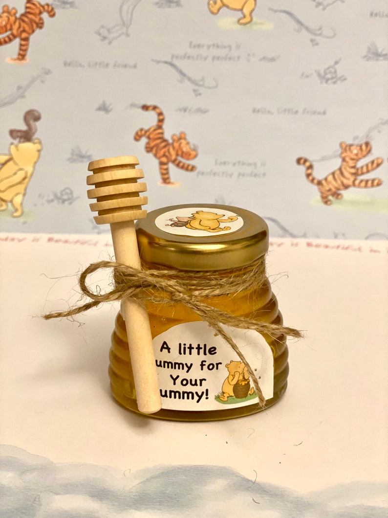 6 Classic Pooh Honey Jar Favors Etsy
