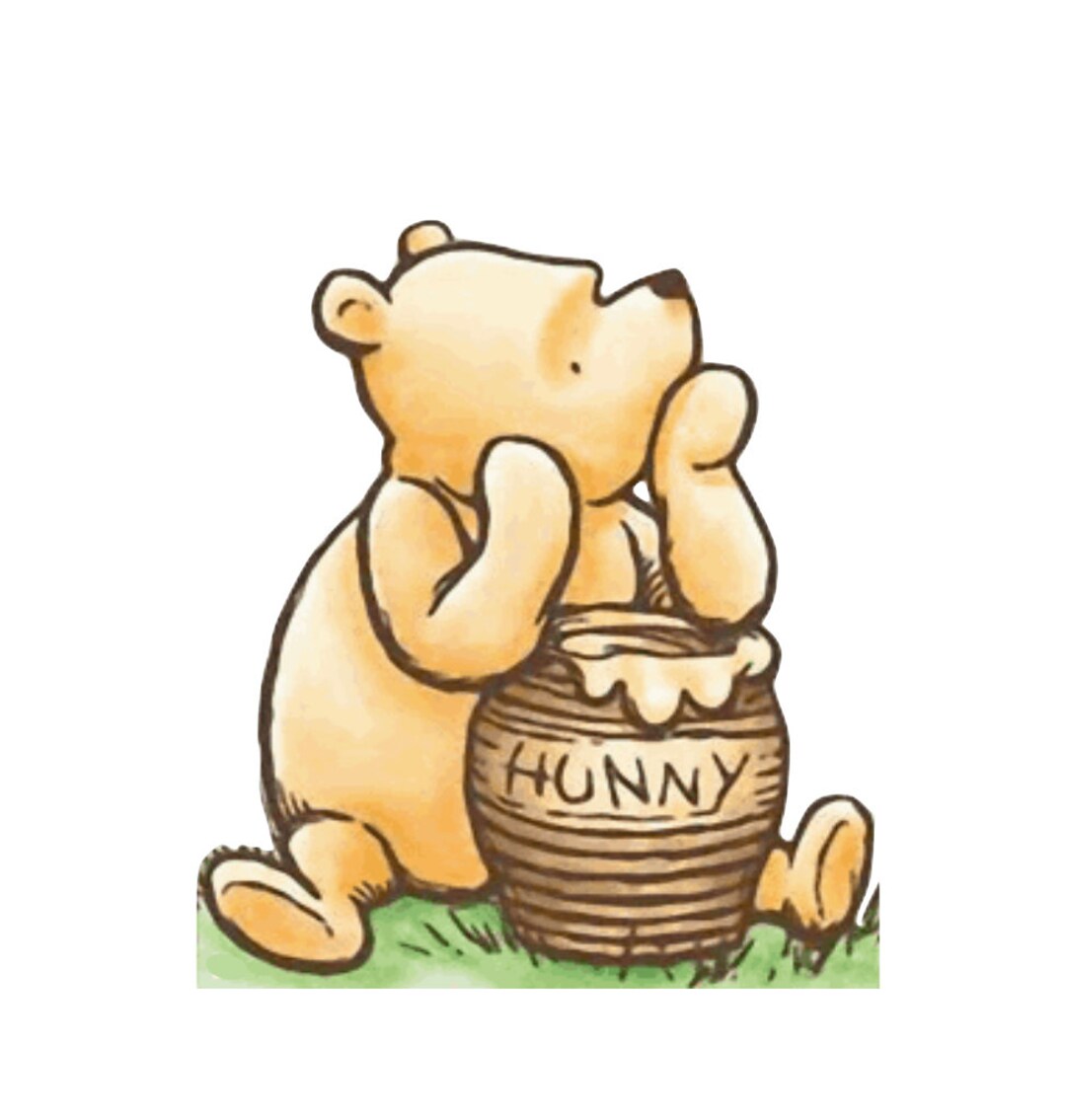 Classic Pooh Icing Image Precut Pooh Icing Sheet for Cake Etsy