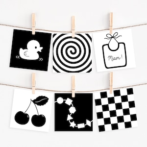 pictogramme-montessori-noir-blanc-carte  Diy baby stuff, Baby flash cards,  Montessori baby toys