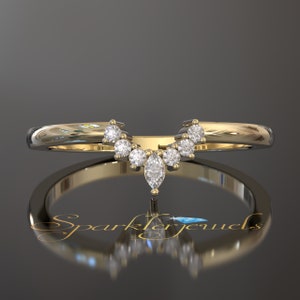 Women Wedding Band | Stacking Ring | Classic Moissanite Band | Women Matching Band | Ring Enhancer