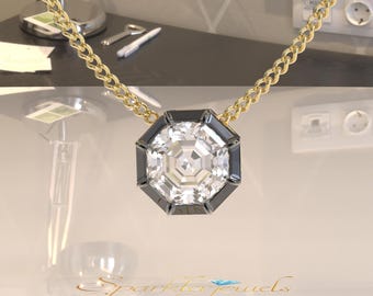 ジョージアン　ペンダントヘッド　ダイヤ　最終価格‼️ ジョージアンカットダウンセットダイヤモンドペンダント、ソリッド
