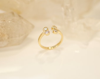 Diamant impeccable - Bague en or jaune 18 carats - 18 carats - Or jaune