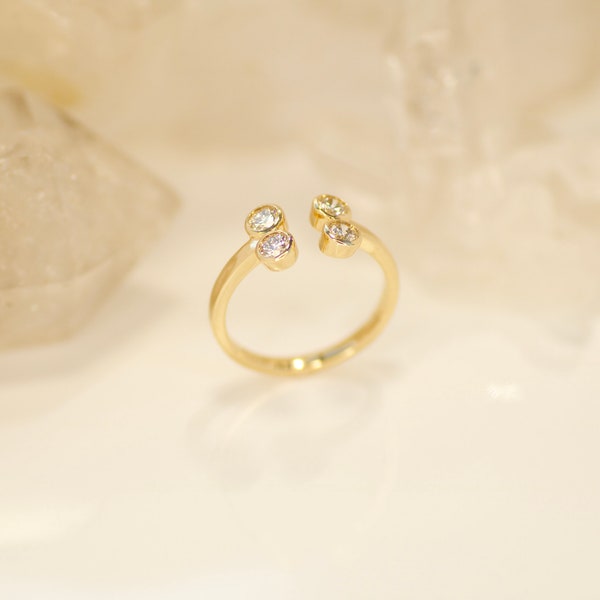 Lupenreiner Diamant - 18 Karat Gelbgoldring - 18k - Gelbgold