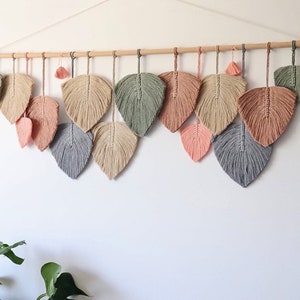 Oversize macrame pastels wall hanging, original wall art over the bed, macrame modern headboard home decor gift
