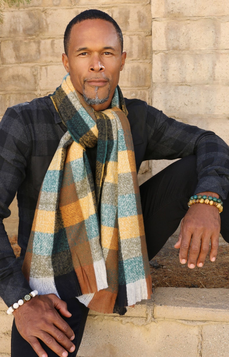 Dorian Gingham Scarf image 3