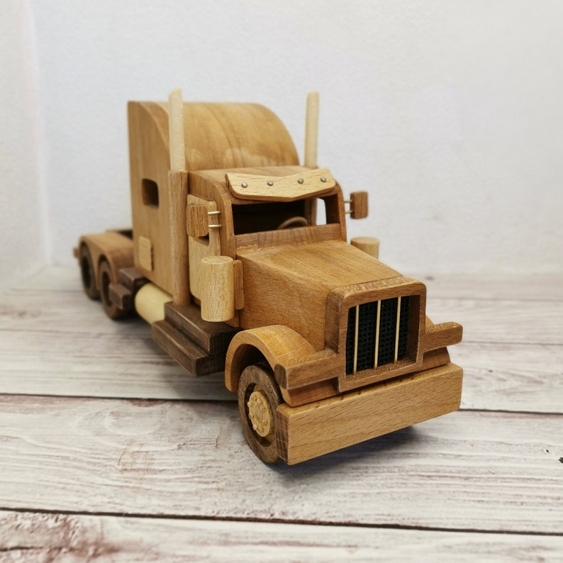 Wooden toy truck Peterbilt Collectible car Etsy