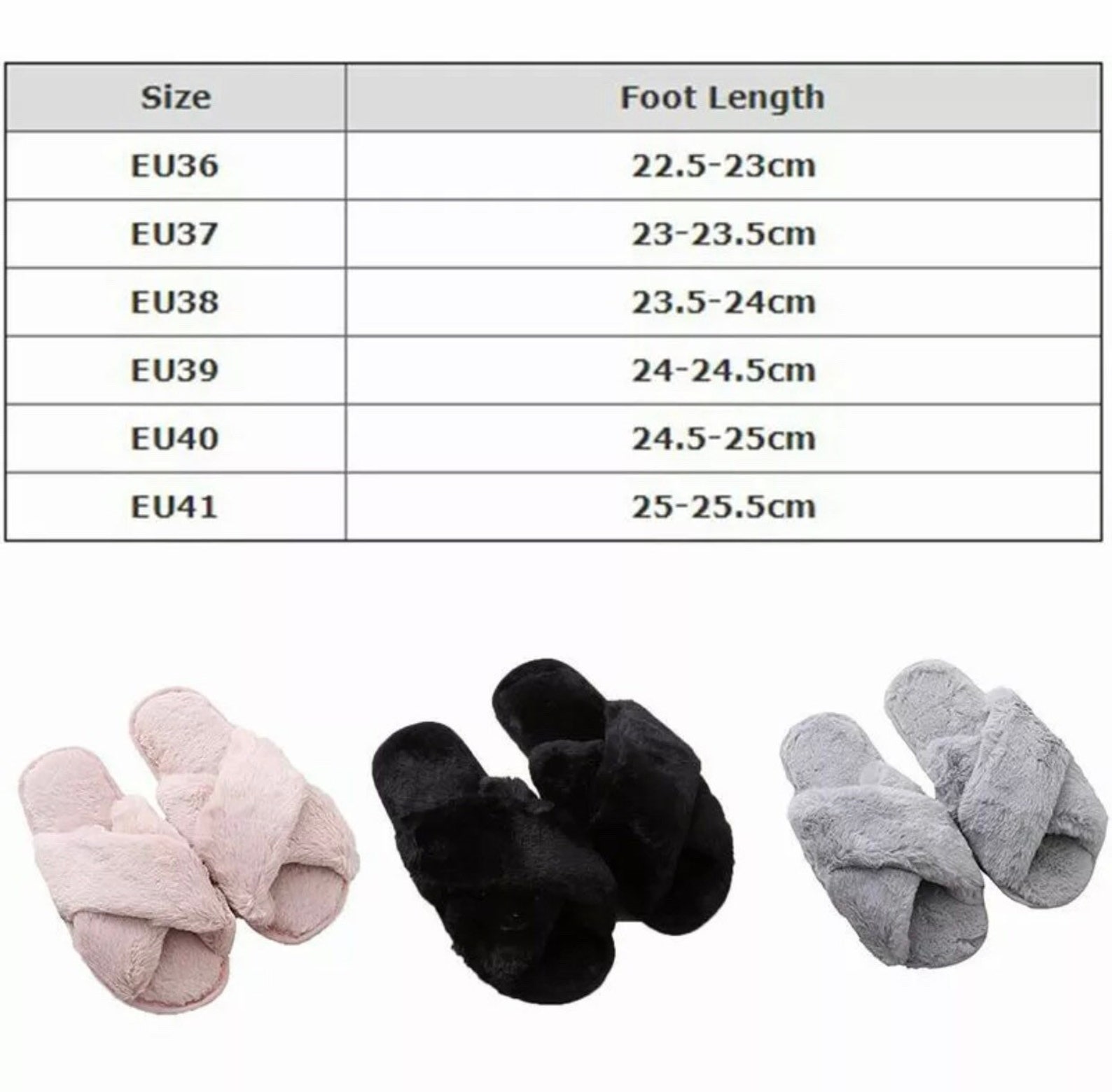 slipper number