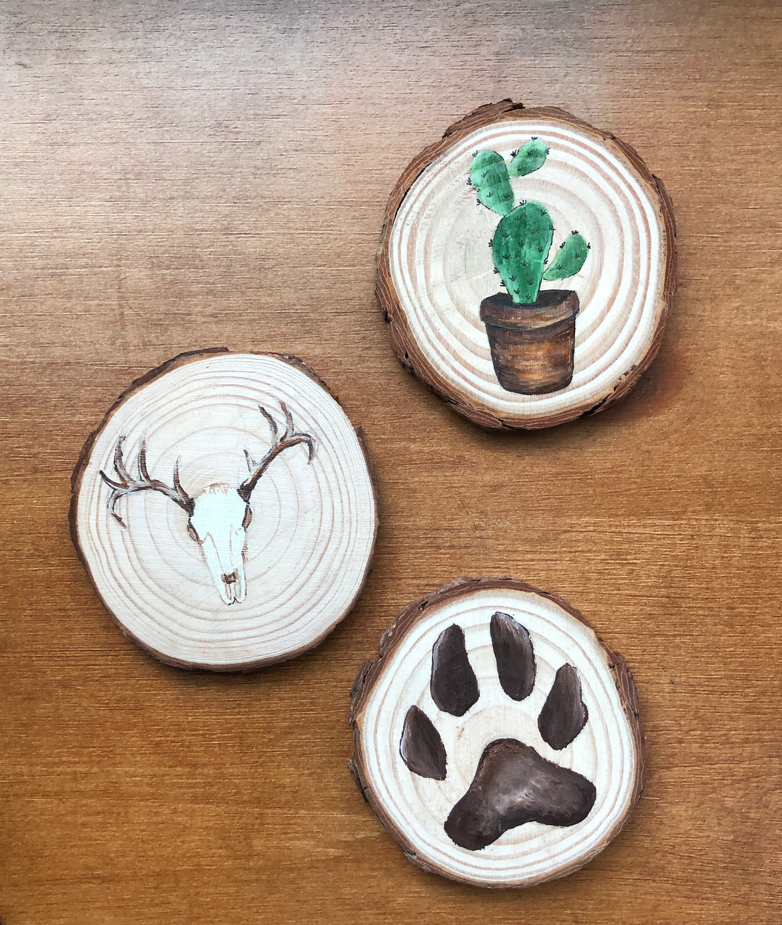 Custom Painted Wood Chips Etsy