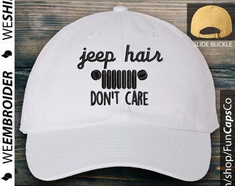 Jeep Hair Dont Care 1 Skull Cap Knit Hats for Mens White Jeep Hair Dont Care 1 Skull Cap Knit Hats for Mens White