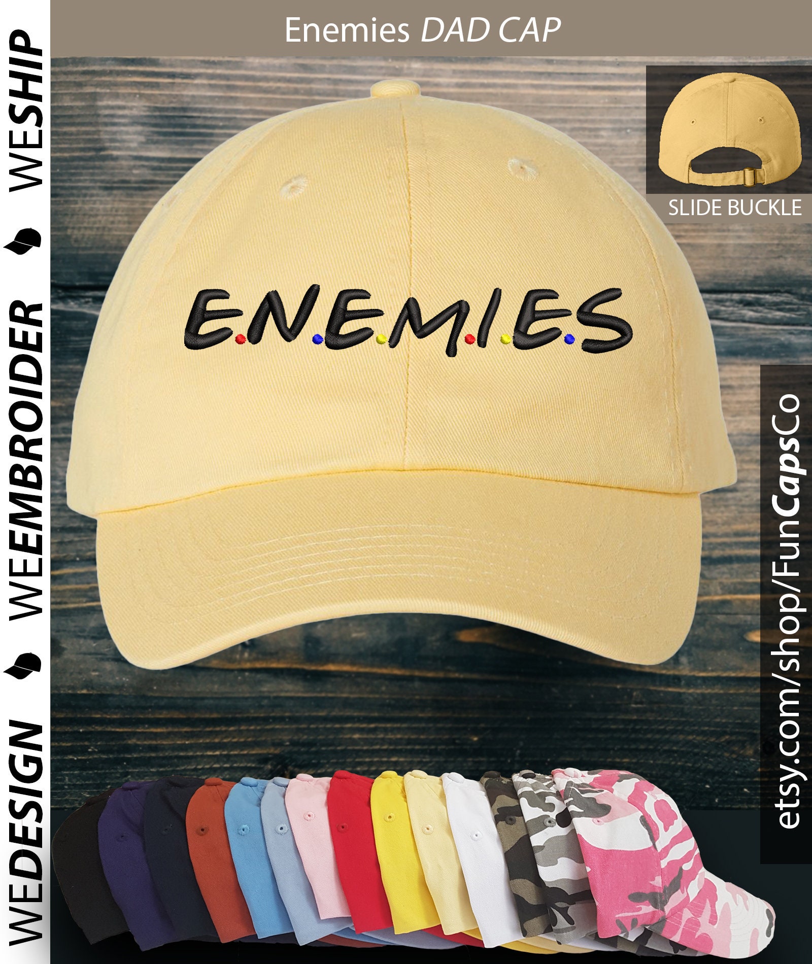 Enemies Hat Top Sitcom Baseball Cap 