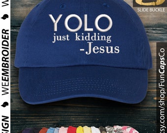 Yolo Jesus Hat Funny Cap Design 