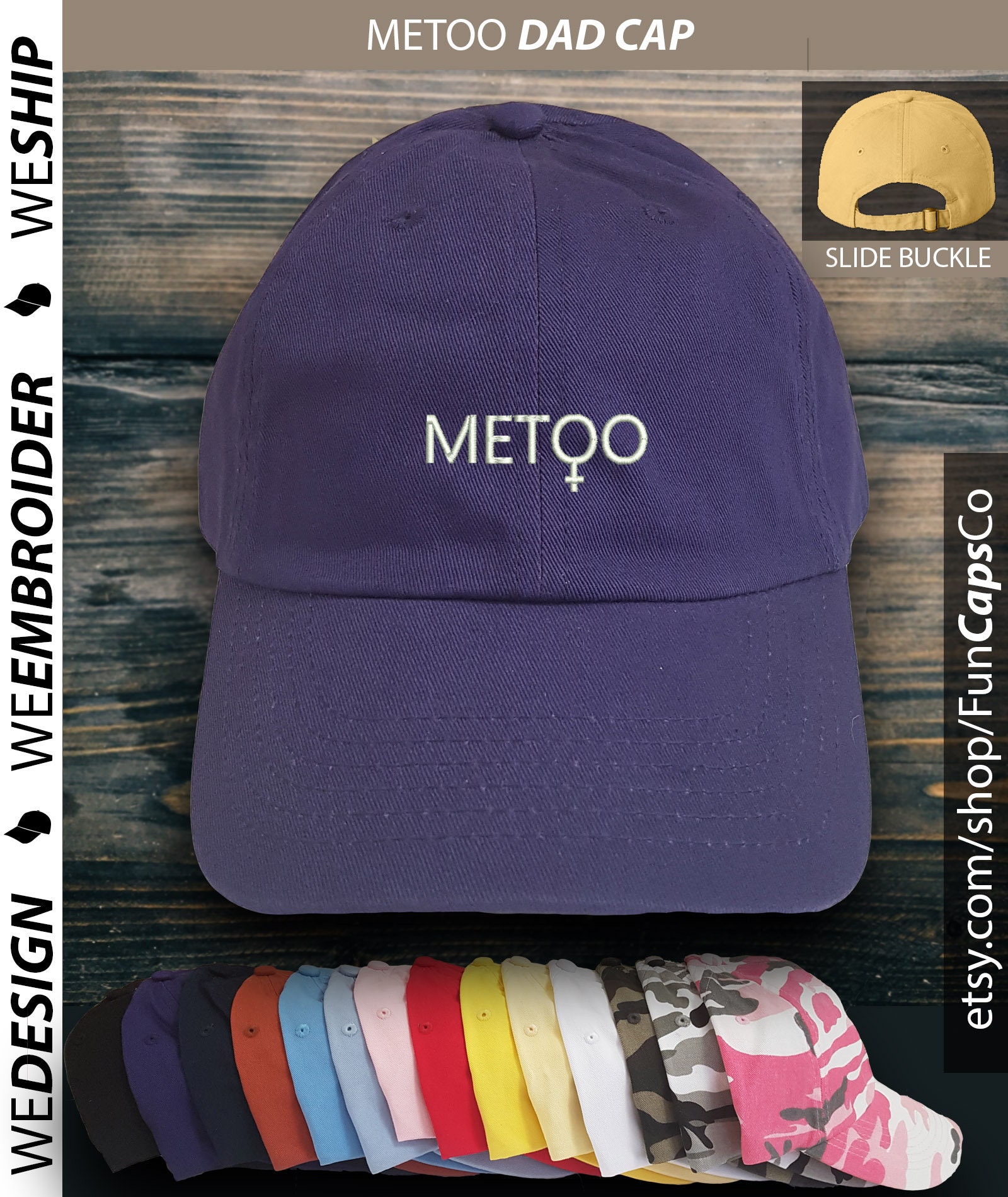 Chapeau de papa METOO, chapeau de papa, chapeau brodé, casquette de