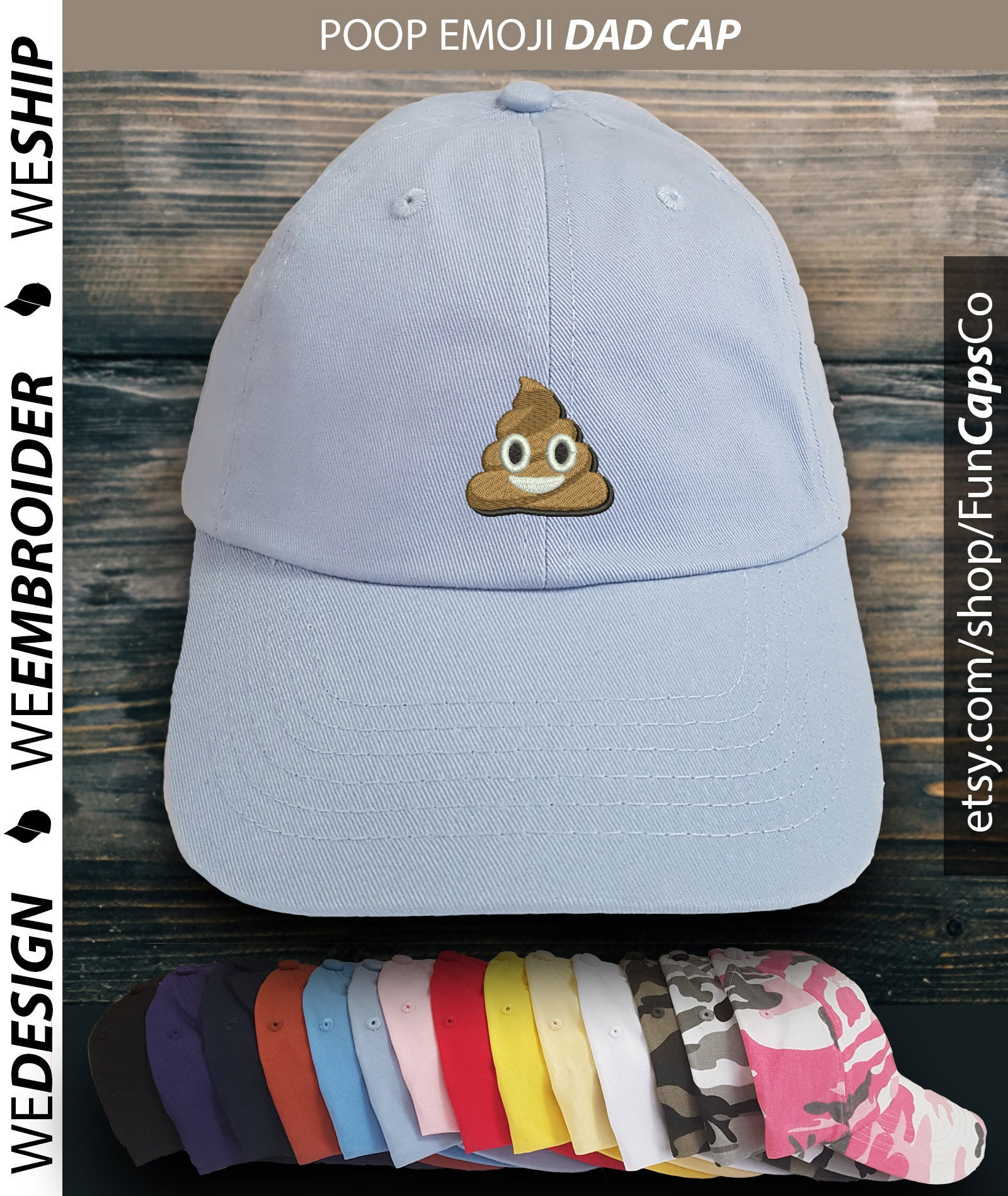 Poop Emoji Cap Poop Emoji Hat | Etsy Norway
