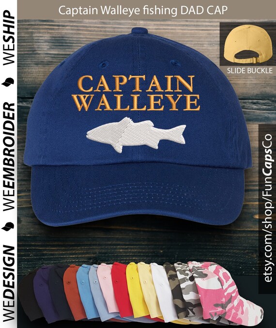 Captain Walleye Hat Cool Cap Design 