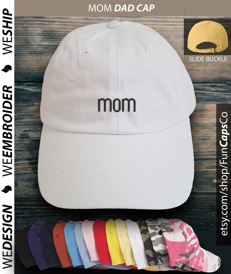 MOM Hat Dad Style Hat Embroidered Hat Mom Dad Capfun Hat Etsy