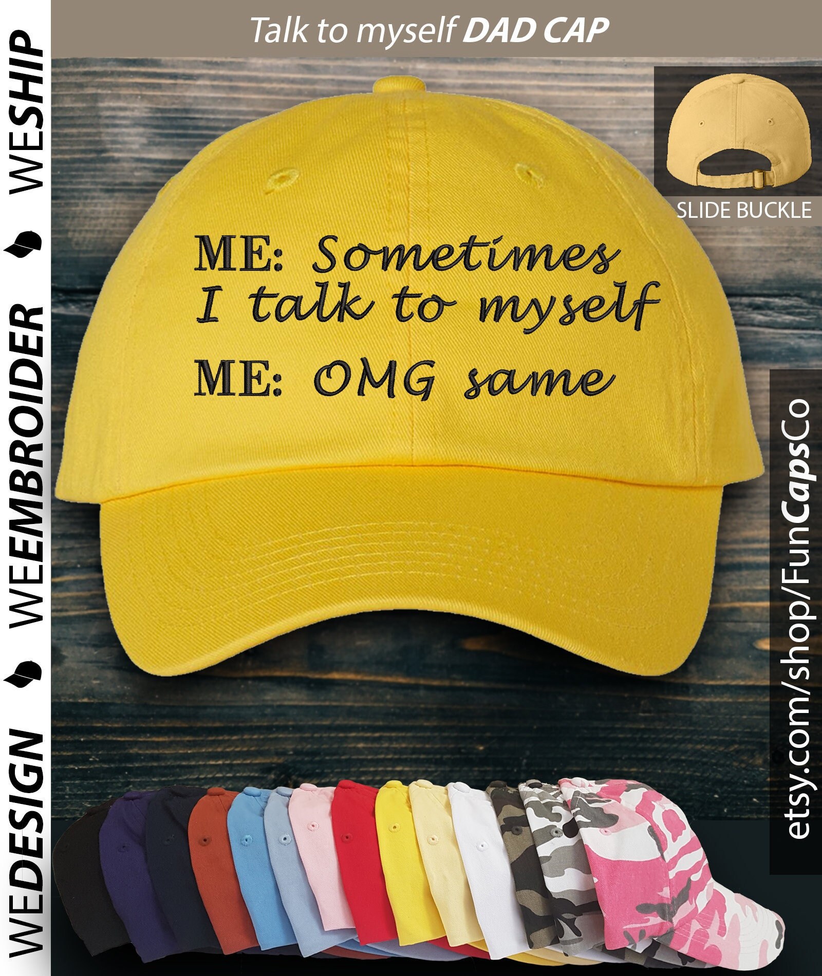 Talk to Myself Hat Funny Cap Design 
