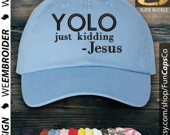 Yolo Jesus Hat Funny Cap Design 