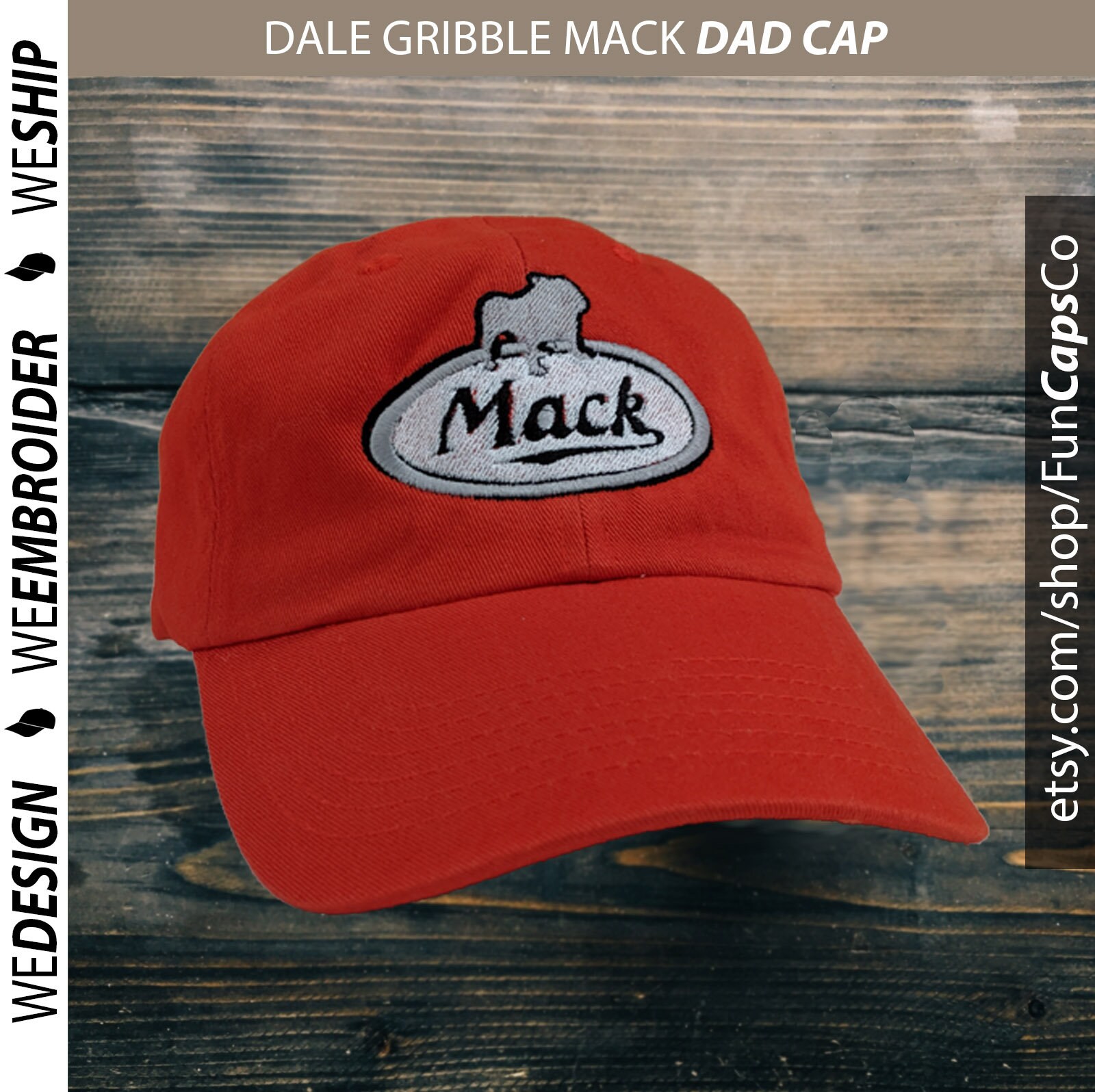 Orange mack hat Clearance