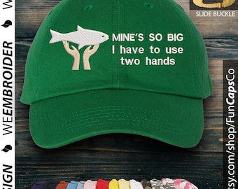 Two Hands Fishing Hat Funny Cap Design Embroidered Hat -  Canada