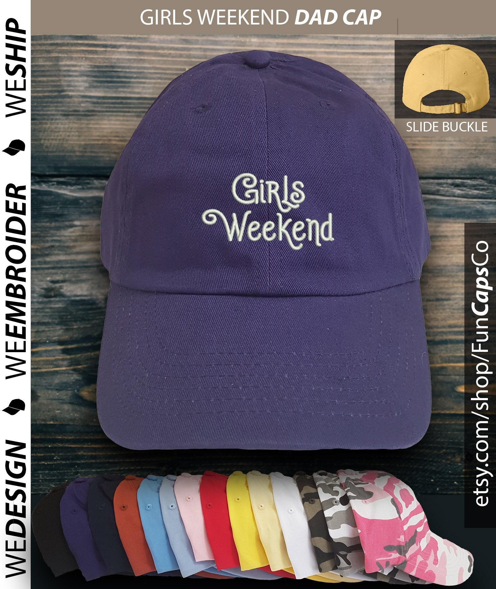 GIRLS WEEKEND Hat Dad Style Cat Embroidered Hat Girls - Etsy